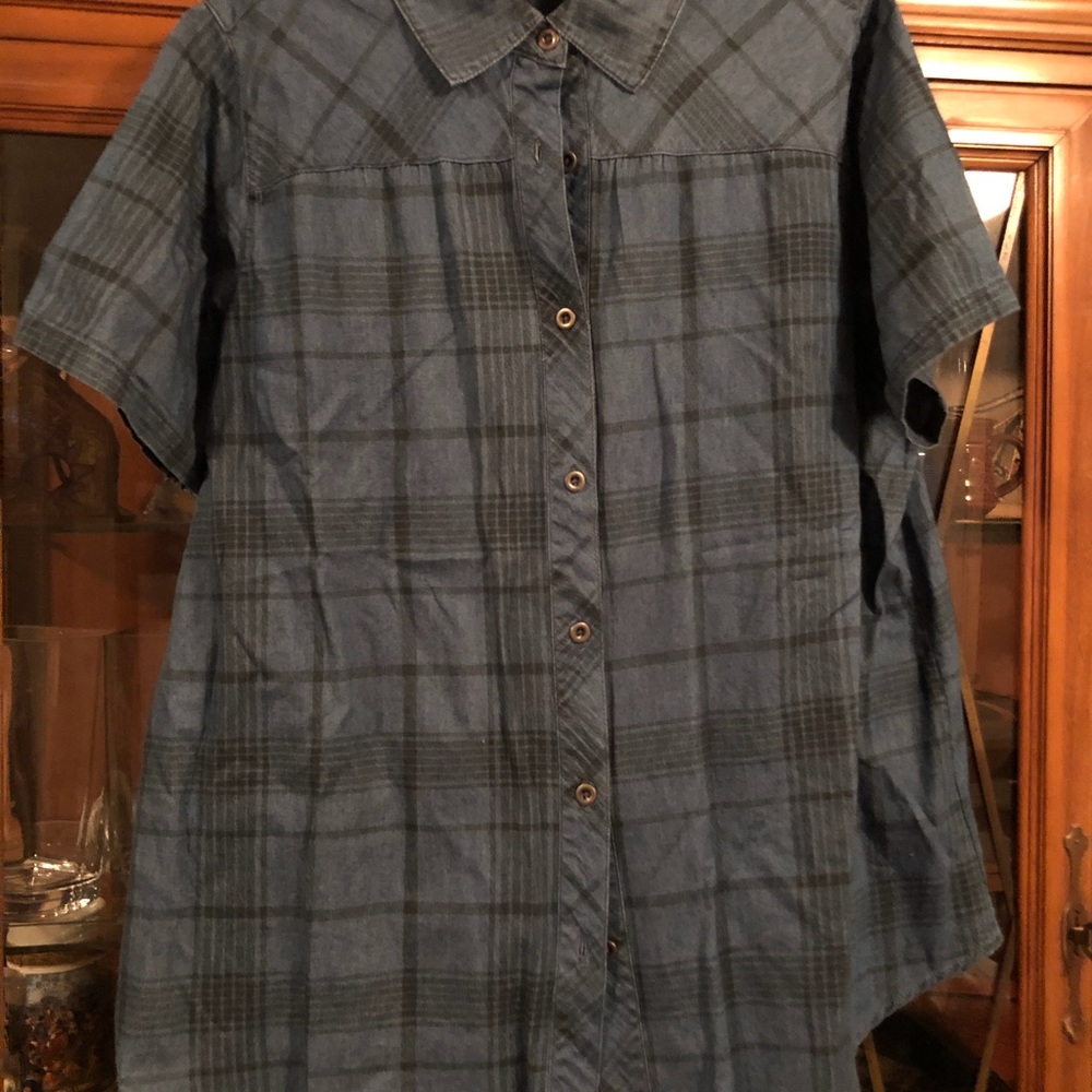 NWOT Woman Within Denim top